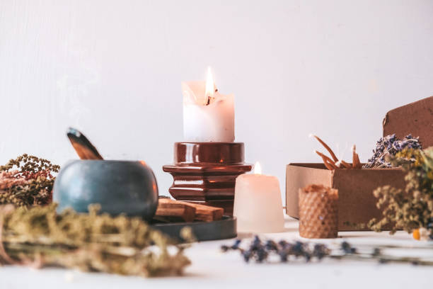 istock Aromatherapy,esotericism,occultism,herbal gathering and drying,aesthetic herbal pharmacy,organic alternative medicine,herbalism,incense  mental health,herbal pharmacy,aesthetics organic herbs incense 1605611482