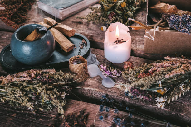 istock Aromatherapy,esotericism,occultism,herbal gathering and drying,aesthetic herbal pharmacy,organic alternative medicine,herbalism,incense  mental health,herbal pharmacy,aesthetics organic herbs incense 1605615203
