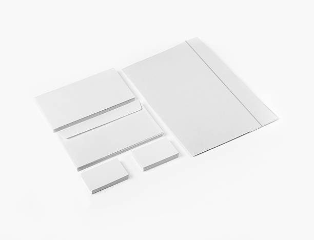 istock Blank Envelopes Business card and folder isolated 160563555