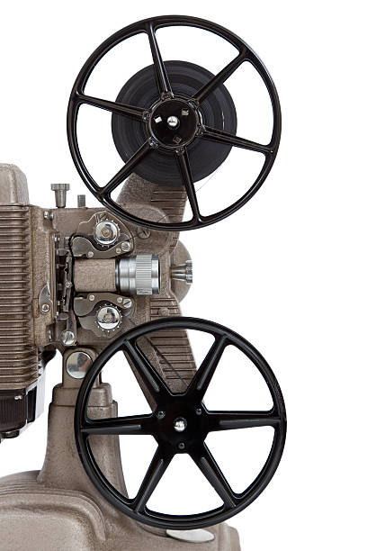 istock Vintage 8mm movie projector on a white background 160563561