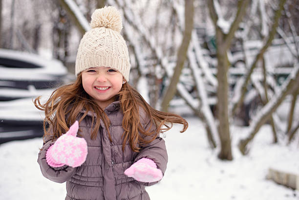 Inverno bambina - foto stock