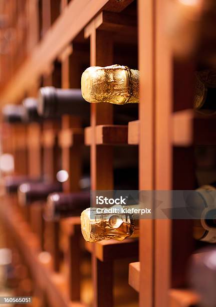 Champagne Bottles Stock Photo - Download Image Now - Champagne, Bottle, Crate