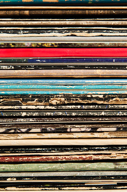 istock Stack of Vintage Vinyl Records 160565319