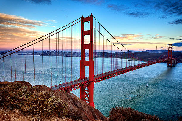 istock horizontal view of Golden Gate Bridge 160566884