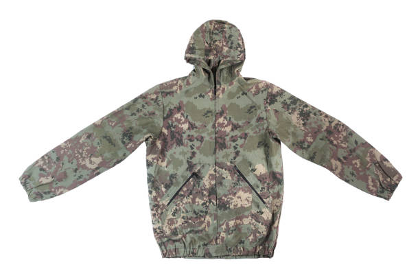 istock Camouflage summer scout jacket on a white background. 1605676143