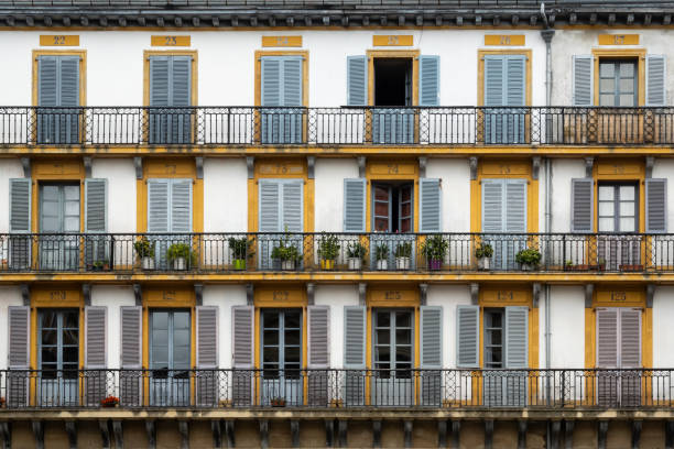 istock Single apartments on Constitution Square in San Sebastian Spain 1605712669