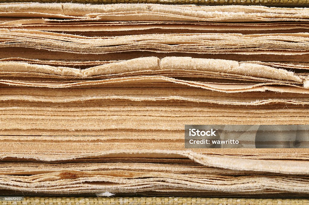 Detalhe de páginas do livro velho textura. - Foto de stock de Antigo royalty-free