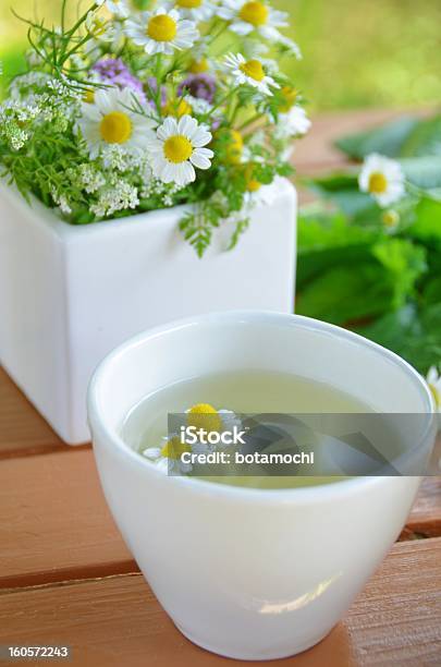 Foto de Chá De Ervas Flores e mais fotos de stock de Bebida - Bebida, Bebida quente, Camomila