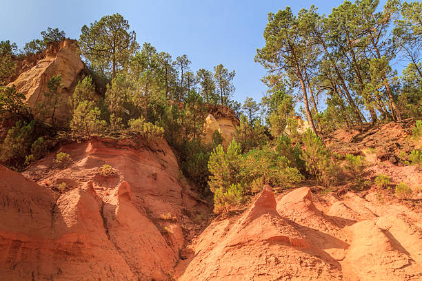 istock Red Cliffs in Roussillon (Les Ocres), Provence, France 160576325