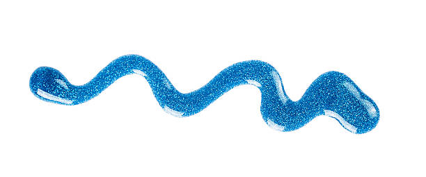 istock Blue nail polish on isolated white background 160578372