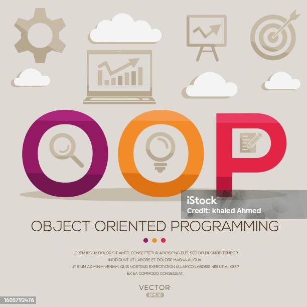 Ilustración de Oop Programación Orientada A Objetos y más Vectores ...