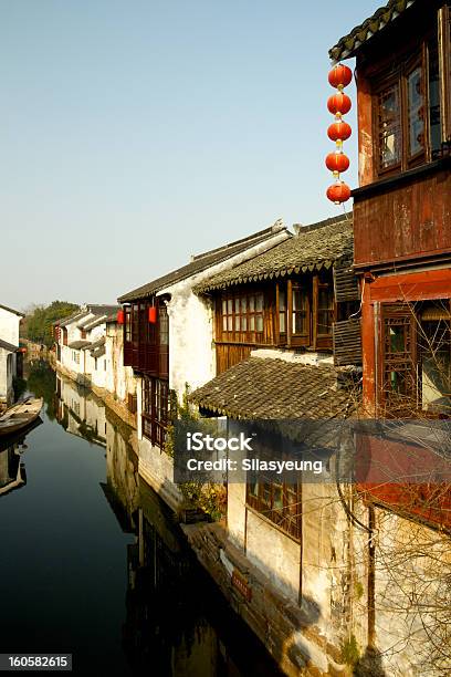저우좡 Shanghai 0명에 대한 스톡 사진 및 기타 이미지 - 0명, 강, 건축