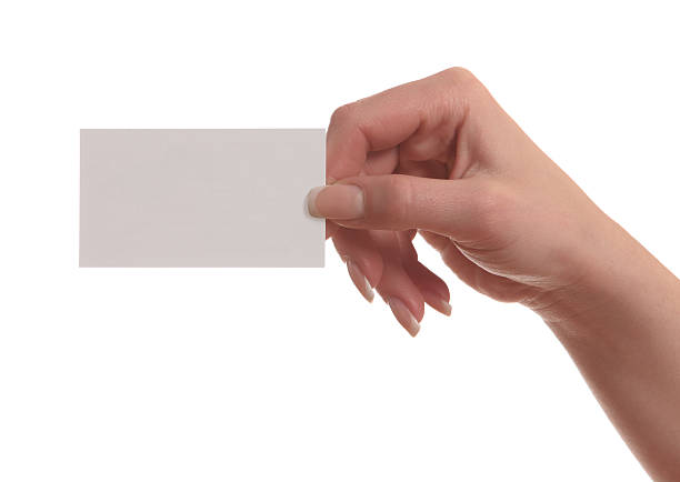 istock hand with a business card 160582934