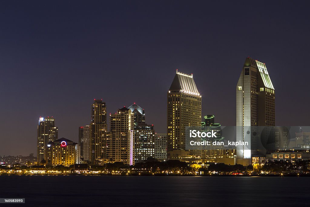 Horizonte de San Diego ao Anoitecer - Royalty-free Ao Ar Livre Foto de stock