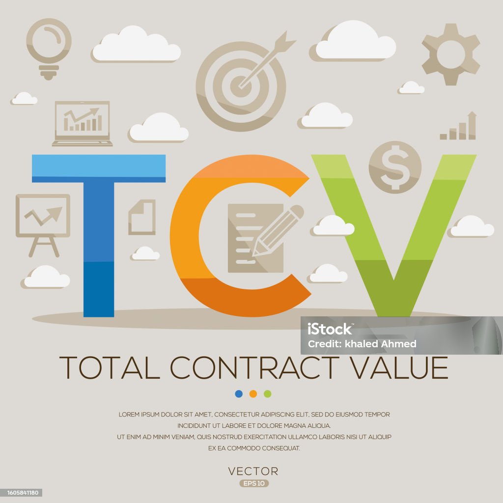 Tcv Combinations Tcv Total Contract Value Stock Illustration - Download Image Now ...