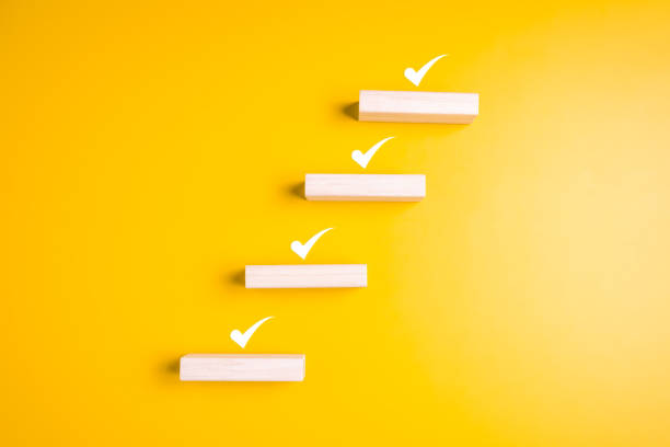 istock Correct checkmark icons for project business approve and quality assurance, Certification and standardization, International Organization for Standardization ISO and quality control certification 1605845560