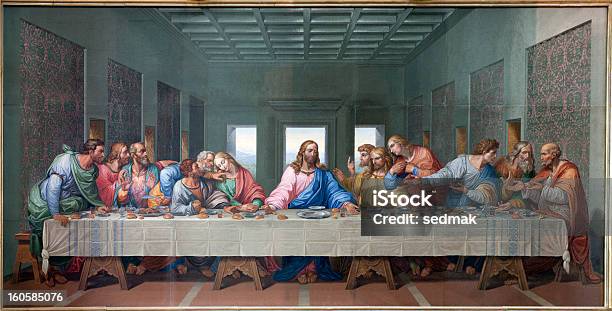 Vienna Mosaic Of Last Supper By Giacomo Raffaelli Stock Photo - Download Image Now