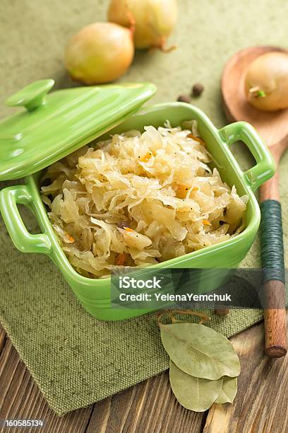 Sauerkraut Stock Photo - Download Image Now - Allspice, Bay Leaf, Braised