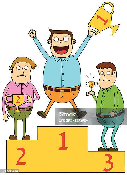 Winner Stock Illustration - Download Image Now - Adult, Cartoon, Characters