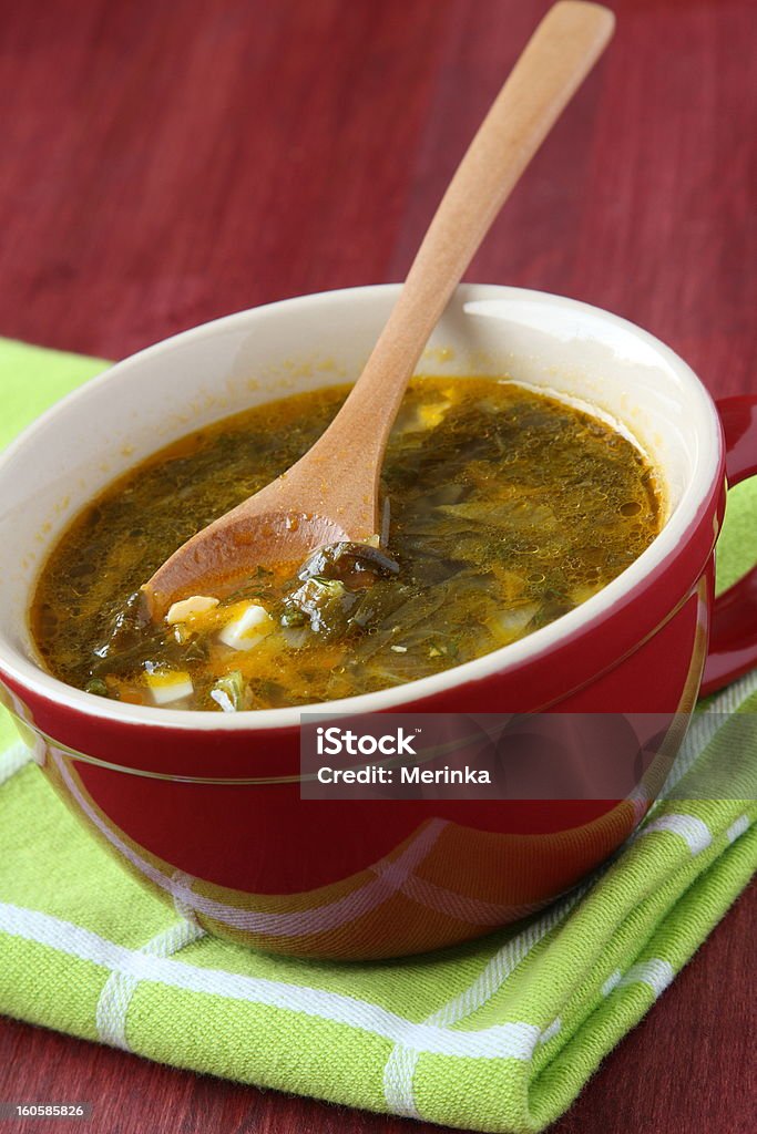 Vermelho Verde Tigela de Sopa de Legumes - Royalty-free Alimentação Saudável Foto de stock