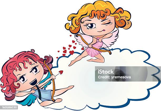 Cupid Wars Stock Photo - Download Image Now - Vector, Baby Girls, Girls