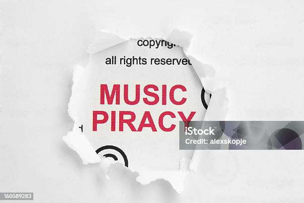 Musik Von Piraterie Stockfoto und mehr Bilder von Herunterladen - Herunterladen, Verboten, Verbrechen