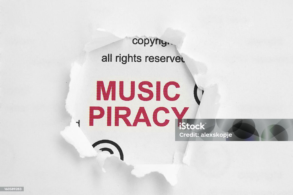 Música a pirataria - Foto de stock de Crime royalty-free