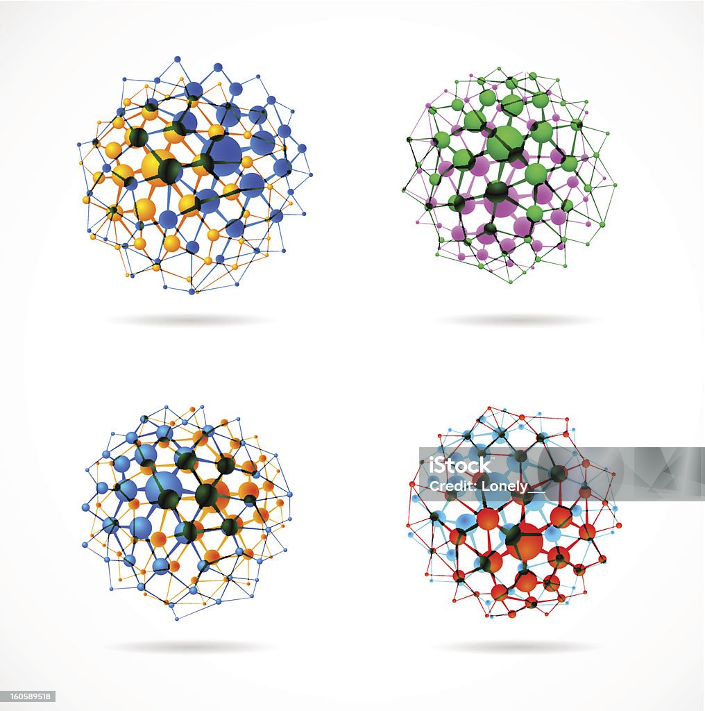 化学球 - 原子のロイヤリティフリーベクトルアート