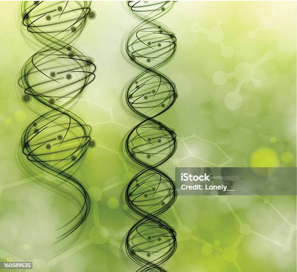 Cząsteczki Dna - Stockowe grafiki wektorowe i więcej obrazów Abstrakcja - Abstrakcja, Atom, Badania