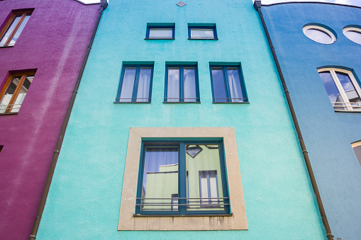 Colorful houses in historic city Bremen