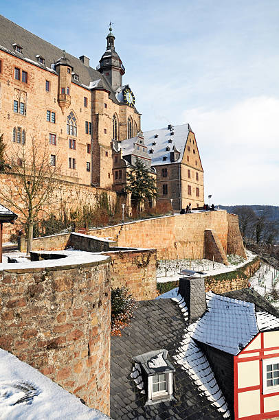 Marburg Castle, Germany stock photo