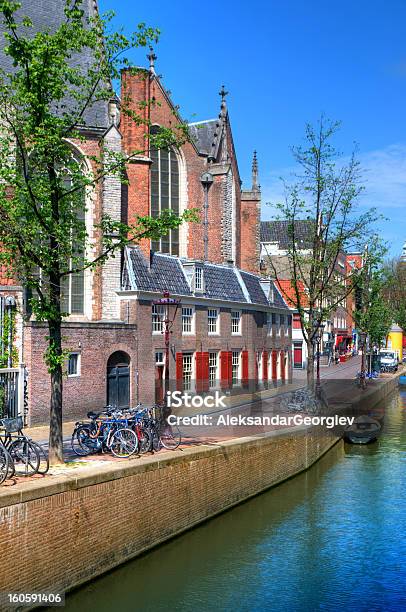 Foto de Amsterdam City Water Canal De Cena e mais fotos de stock de Amsterdã - Amsterdã, Arquitetura, Bar