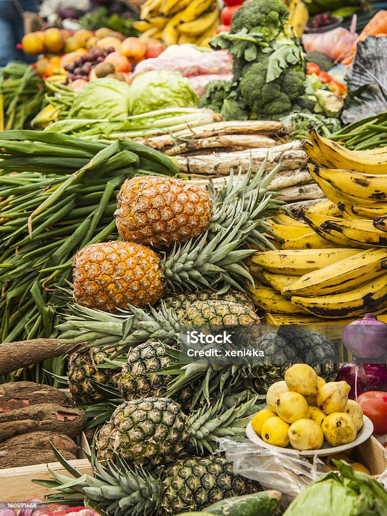 Amérique latine Fruit street market - Photo de Aliment libre de droits