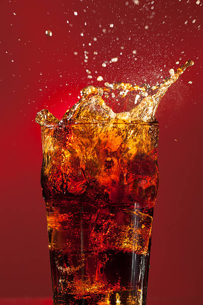 istock Pint of Cola with ice cube splash, Medium Crop 160592186