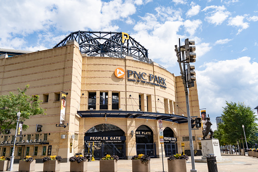 Pittsburgh, Pennsylvania  July 22, 2023: PNC Park home of the Pittsburgh Pirates