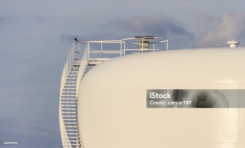 Réservoir de stockage de pétrole, Colombe - Photo de Boule de feu libre de droits