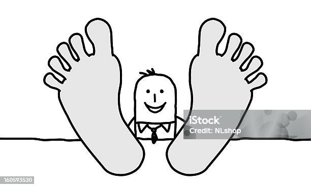 Relaksujący Biznesmen - Stockowe grafiki wektorowe i więcej obrazów Podeszwa stopy - Podeszwa stopy, Biznes, Biznesmen