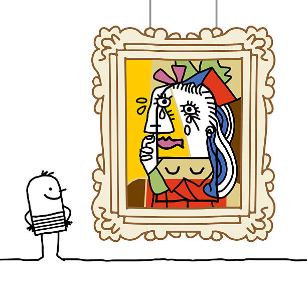 Ilustración de Hombre Mirando A Un Pablo Imitación y más Vectores Libres de  Derechos de Pablo Picasso - Pablo Picasso, Pintura - Producto artístico,  Pintura de Bellas Artes - iStock