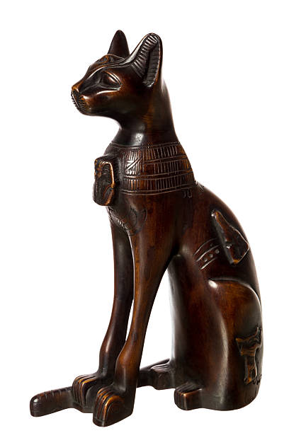 istock Wooden cat - souvenir from Egypt 160595880