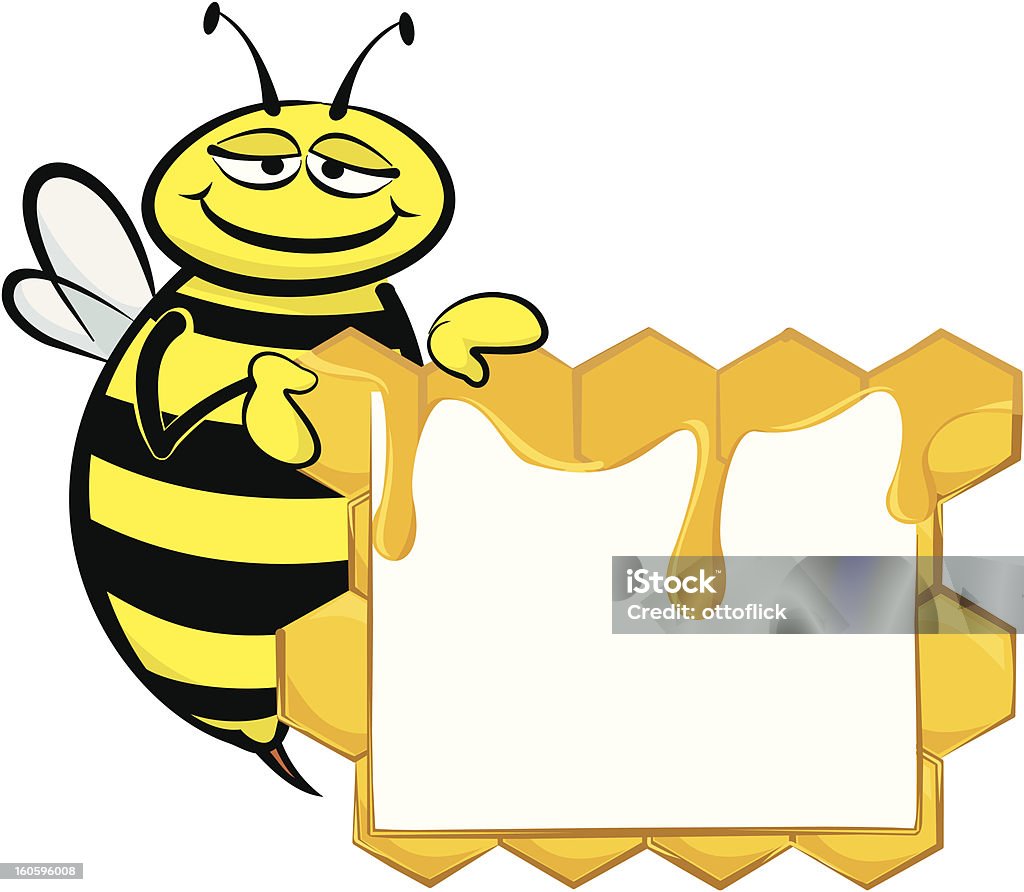 Abeille et "Affichage réseau payant" - clipart vectoriel de Abeille libre de droits