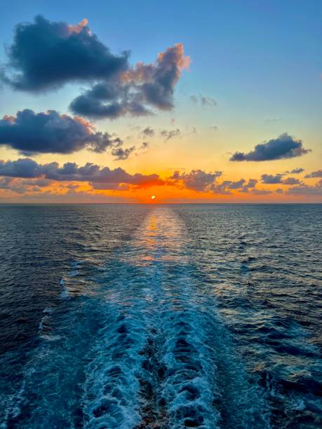 istock Beautiful Sunset at Ocean - Gulf of Mexico 1605977972