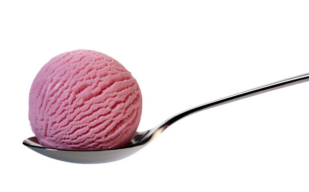 istock Strawberry ice cream on spoon 160598220