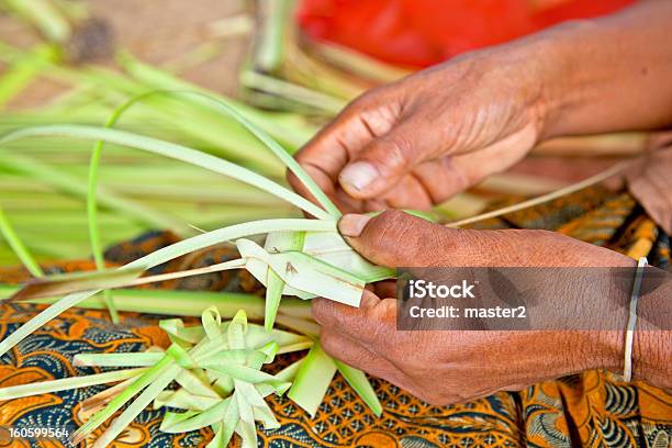 Foto de Para Que Oferece Decoração Balinesa Feita De Banana Sair e mais fotos de stock de Bali