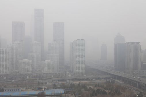 City dying in polution—beijing
