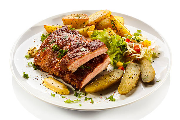rib roast platter with fries