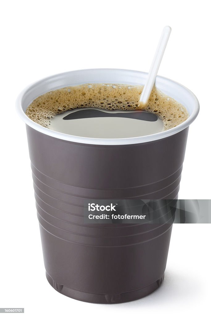 プラスチック自動販売機のコーヒーカップ - カットアウトのロイヤリティフリーストックフォト