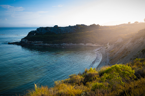 California Coastline Cliffs near Avila Beach in San Juan Capistrano County, California.
