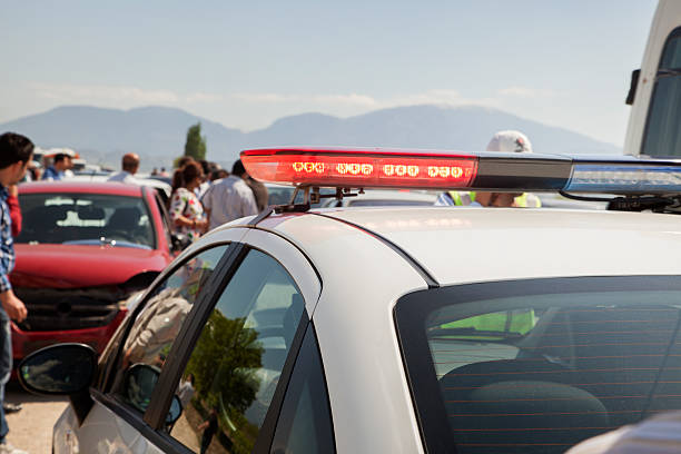 istock Car accident with police on the scene 160613160
