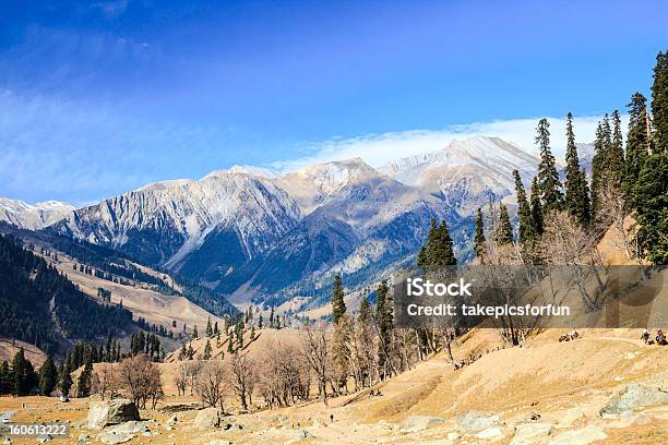 Foto de Vista Da Montanha De Neve e mais fotos de stock de Azul - Azul, Branco, Cresta de montanha