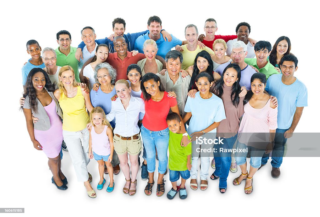 Multi-ethnischen legere Personen - Lizenzfrei Große Personengruppe Stock-Foto